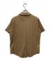 STEVEN ALAN (スティーブンアラン) クレープチェック ハーフスリーブシャツ ブラウン サイズ:Free：6000円