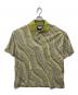 MAISON SPECIAL（メゾンスペシャル）の古着「Wave Back Cut Jacquard Prime-Over Short Sleeve Polo Shirt」｜グリーン