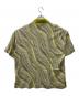 MAISON SPECIAL (メゾンスペシャル) Wave Back Cut Jacquard Prime-Over Short Sleeve Polo Shirt グリーン サイズ:1：5000円
