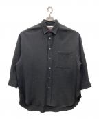 MAISON SPECIALメゾンスペシャル）の古着「ポコポコプライムオーバーシャツコート」｜ブラック