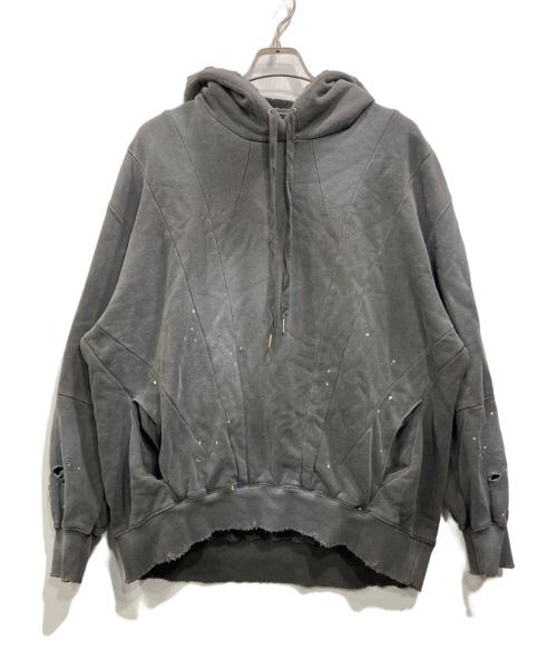 MAISON SPECIAL（メゾンスペシャル）MAISON SPECIAL (メゾンスペシャル) Three-Dimensional Prime-Over Cutting Weathered Hoodie グレー サイズ:1の古着・服飾アイテム