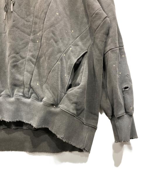 MAISON SPECIAL（メゾンスペシャル）MAISON SPECIAL (メゾンスペシャル) Three-Dimensional Prime-Over Cutting Weathered Hoodie グレー サイズ:1の古着・服飾アイテム