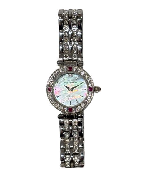 IZAX Valentino（アイザックヴァレンティノ）IZAX Valentino (アイザックヴァレンティノ) ラインストーン 腕時計の古着・服飾アイテム