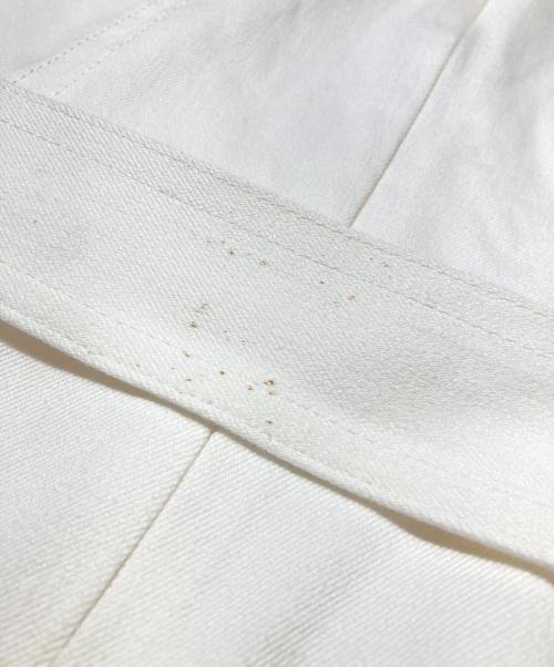 ANAYI（アナイ）ANAYI (アナイ) シルクデニムベルト付き ワンピース ホワイト サイズ:36の古着・服飾アイテム