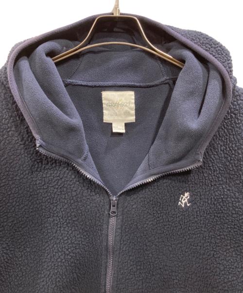 GRAMICCI（グラミチ）GRAMICCI (グラミチ) nano・universe (ナノ・ユニバース) フリースジップパーカー ネイビー サイズ:Lの古着・服飾アイテム