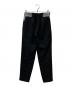 BORDERS at BALCONY (ボーダーズアットバルコニー) TAPERED PANTS ブラック サイズ:Ｍ：4000円