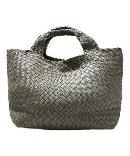 FALORNI（ファロルニ）FALORNI (ファロルニ) メッシュレザーバッグ グリーンの古着・服飾アイテム