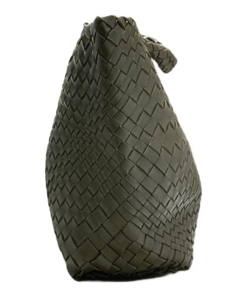 FALORNI（ファロルニ）FALORNI (ファロルニ) メッシュレザーバッグ グリーンの古着・服飾アイテム