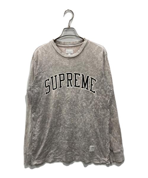 SUPREME（シュプリーム）SUPREME (シュプリーム) Acid Wash Arc Logo L/S Tee グレー サイズ:Mの古着・服飾アイテム