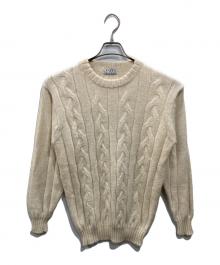 RAFFA（ラッファ）の古着「アルパカケーブルニット」｜アイボリー