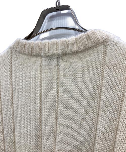RAFFA（ラッファ）RAFFA (ラッファ) アルパカケーブルニット アイボリー サイズ:Mの古着・服飾アイテム