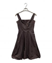 FOXEY NEWYORK（フォクシーニューヨーク）の古着「キャミソールワンピース」｜ブラウン