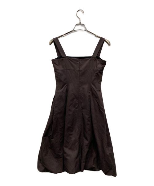 FOXEY NEWYORK（フォクシーニューヨーク）FOXEY NEWYORK (フォクシーニューヨーク) キャミソールワンピース ブラウン サイズ:38の古着・服飾アイテム