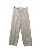 DES PRESデ プレ）の古着「コットンリネンハイカウントクロス ハイウエストパンツ」｜ベージュ