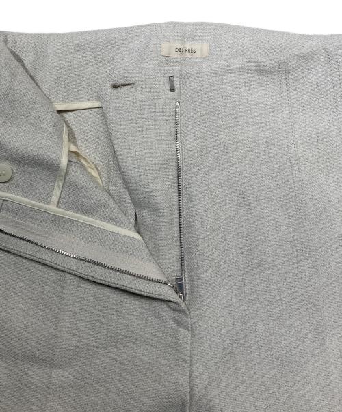 DES PRES（デ プレ）DES PRES (デ プレ) コットンリネンハイカウントクロス ハイウエストパンツ ベージュ サイズ:36の古着・服飾アイテム