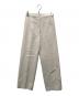 DES PRES（デ プレ）の古着「コットンリネンハイカウントクロス ハイウエストパンツ」｜ベージュ