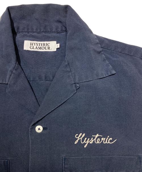 Hysteric Glamour（ヒステリックグラマー）Hysteric Glamour (ヒステリックグラマー) ガールプリントボーリングシャツ ネイビー サイズ:Ｓの古着・服飾アイテム