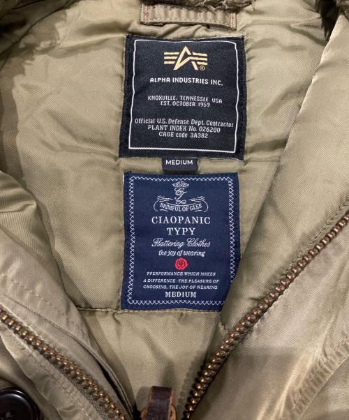 ALPHA（アルファ）ALPHA (アルファ) CIAOPANIC TYPY (チャオパニックティピー) 別注N-3Bジャケット カーキ サイズ:Mの古着・服飾アイテム