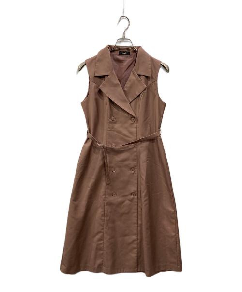 Swingle（スウィングル）Swingle (スウィングル) 2WAYテーラードダブルジレワンピース ピンク サイズ:Freeの古着・服飾アイテム