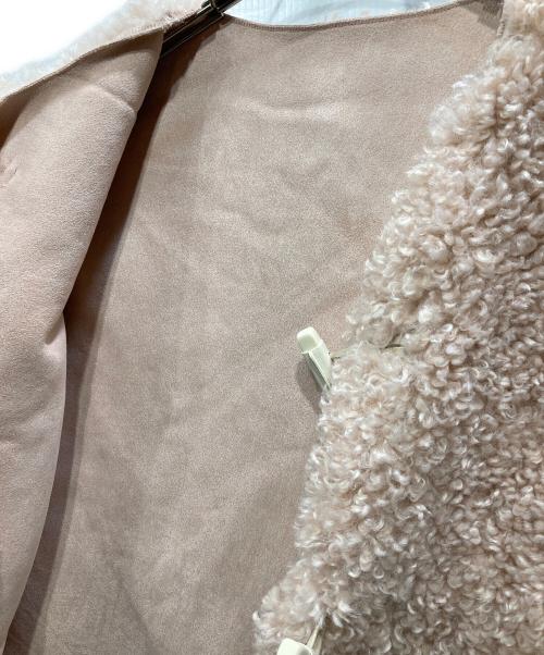 EGGKA（エッグカ）EGGKA (エッグカ) shearling short teddy coat ピンク サイズ:Freeの古着・服飾アイテム