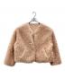 EGGKA（エッグカ）の古着「shearling short teddy coat」｜ピンク