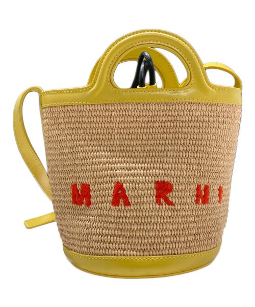 MARNI（マルニ）MARNI (マルニ) トロピカリアバスケットバッグ ベージュ×イエローの古着・服飾アイテム