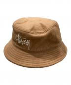 stussyステューシー）の古着「FUZZY WOOL BASIC BUCKET」｜ブラウン