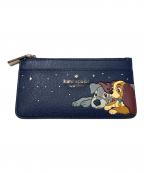 Kate Spade×DISNEYケイトスペード×ディズニー）の古着「ラージ スリム カード ホルダー」｜ネイビー