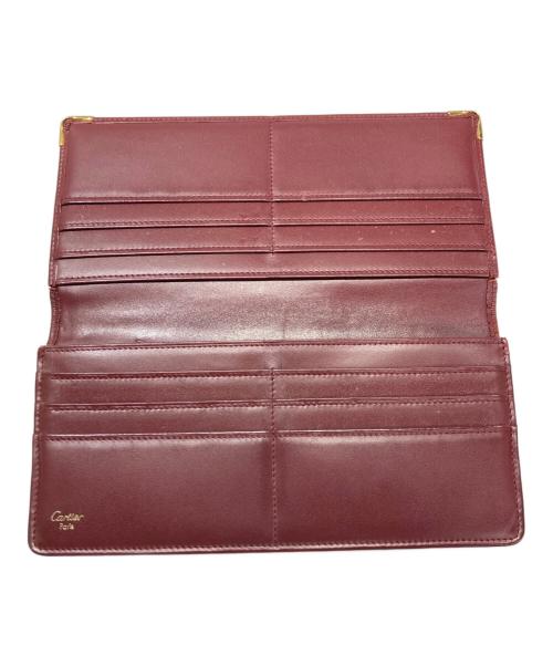 Cartier（カルティエ）Cartier (カルティエ) マストライン 長財布 ボルドーの古着・服飾アイテム