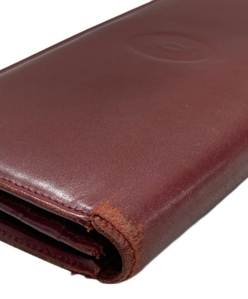 Cartier（カルティエ）Cartier (カルティエ) マストライン 長財布 ボルドーの古着・服飾アイテム