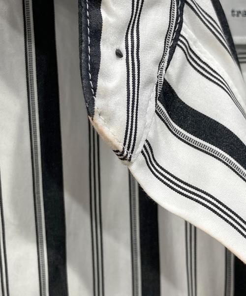 ticca（ティッカ）ticca (ティッカ) スクエアビッグシャツワンピース ホワイト×ブラック サイズ:Freeの古着・服飾アイテム