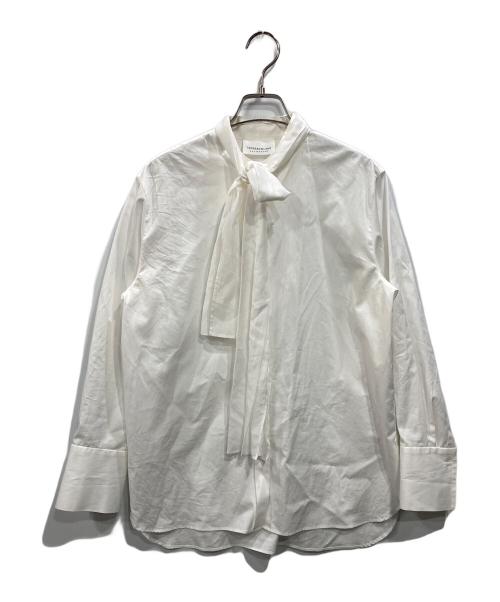TOMORROW LAND collection（トゥモローランドコレクション）TOMORROW LAND collection (トゥモローランドコレクション) コンパクトブロード シフォンボウタイブラウス ホワイト サイズ:36の古着・服飾アイテム