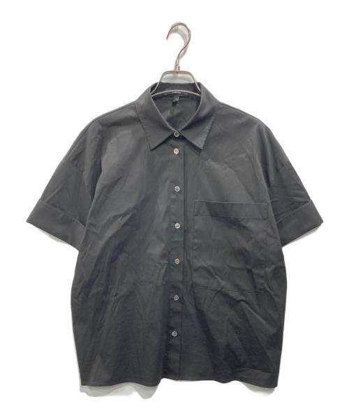 theory（セオリー）theory (セオリー) Cotton Shirting SS Cuff PKT Shirt ブラック サイズ:Ｓの古着・服飾アイテム