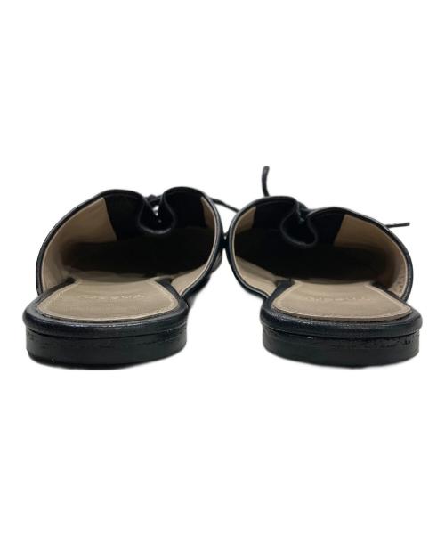 theory（セオリー）theory (セオリー) レザーミュール ブラック サイズ:36の古着・服飾アイテム