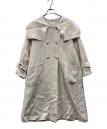 Snidel（スナイデル）の古着「ビッグカラーリバーコート」｜ベージュ