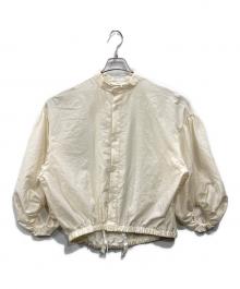 ASTRAET（アストラット）の古着「PE ローン スソドロー パフスリーブブラウス」｜アイボリー