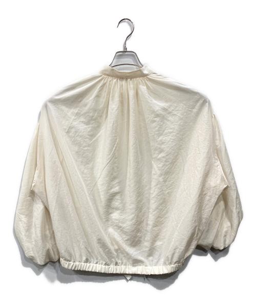 ASTRAET（アストラット）ASTRAET (アストラット) PE ローン スソドロー パフスリーブブラウス アイボリー サイズ:Freeの古着・服飾アイテム