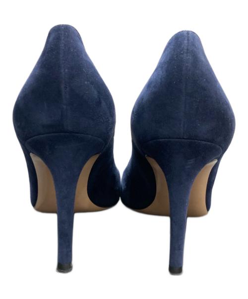 Gianvito Rossi（ジャンヴィト ロッシ）Gianvito Rossi (ジャンヴィト・ロッシ) ポインテッドトゥパンプス ネイビー サイズ:23.5㎝の古着・服飾アイテム