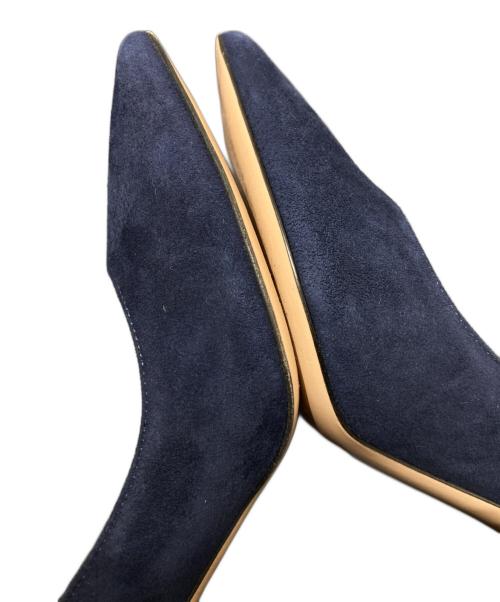 Gianvito Rossi（ジャンヴィト ロッシ）Gianvito Rossi (ジャンヴィト・ロッシ) ポインテッドトゥパンプス ネイビー サイズ:23.5㎝の古着・服飾アイテム