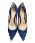 Gianvito Rossi (ジャンヴィト・ロッシ) ポインテッドトゥパンプス ネイビー サイズ:23.5㎝：4500円