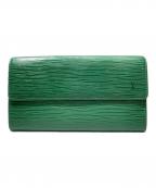 LOUIS VUITTONルイ ヴィトン）の古着「ポシェット・ポルト モネ クレディ」｜グリーン