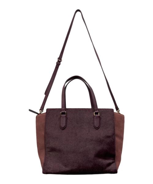 Kate Spade（ケイトスペード）Kate Spade (ケイトスペード) 2WAYハラコバッグ ボルドーの古着・服飾アイテム