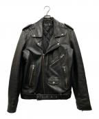 BLK DNMブラック デニム）の古着「ダブルライダースジャケット」｜ブラック