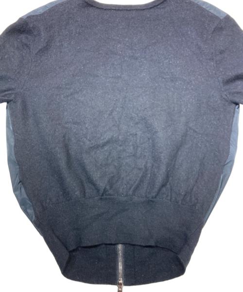 MONCLER（モンクレール）MONCLER (モンクレール) Cardigan Tricot フリルジップカーディガン ブラック サイズ:Ｓの古着・服飾アイテム