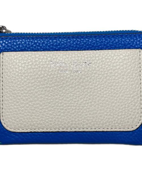 Kate Spade（ケイトスペード）Kate Spade (ケイトスペード) アヴァ カラーブロックド コイン カード ケース リスレット ブルー×グリーンの古着・服飾アイテム