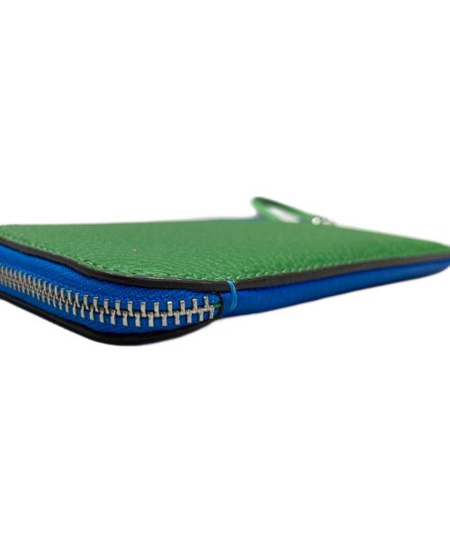 Kate Spade（ケイトスペード）Kate Spade (ケイトスペード) アヴァ カラーブロックド コイン カード ケース リスレット ブルー×グリーンの古着・服飾アイテム