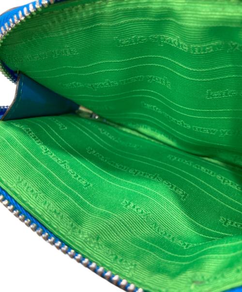 Kate Spade（ケイトスペード）Kate Spade (ケイトスペード) アヴァ カラーブロックド コイン カード ケース リスレット ブルー×グリーンの古着・服飾アイテム