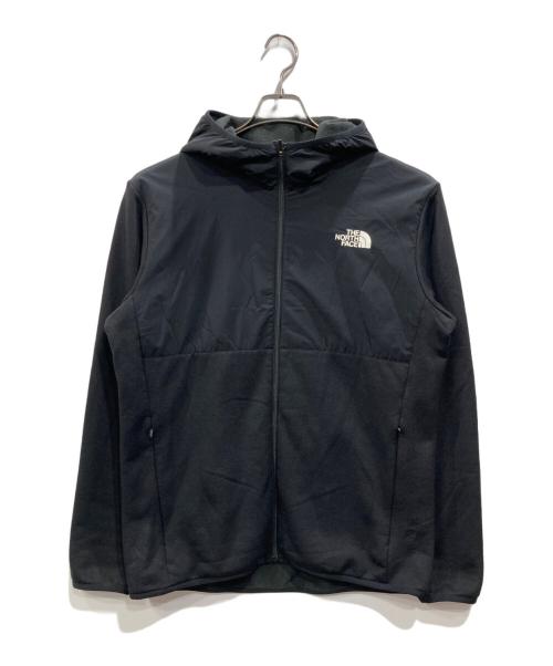 THE NORTH FACE（ザ ノース フェイス）THE NORTH FACE (ザ ノース フェイス) Hybrid Nylon Fleece Hoodie ブラック サイズ:XLの古着・服飾アイテム