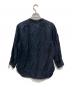 MARGARET HOWELL (マーガレットハウエル) リネンバンドカラーシャツ ネイビー サイズ:2：5000円