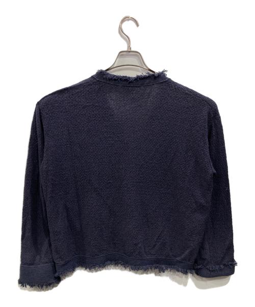 stola.（ストラ）stola. (ストラ) ツイーディニットカーディガン ネイビー サイズ:Freeの古着・服飾アイテム
